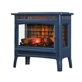 duraflame Freestanding Electric Fireplace Stove Heater with 3D Flame Effect for 1,000 Sq. Ft. Room, Navy Duraflame