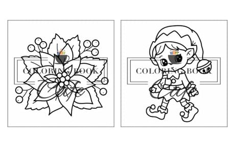 Cozy Christmas: Cute and Cozy Coloring Book for Adults & Teens Featuring Easy and Bold Christmas Designs WoodArtSupply