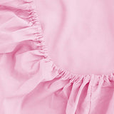 Sfoothome Mattress Sheet Full Size with Deep Pockets - Soft and Comfortable Microfiber - Fade Wrinkle Resistant, Pink Fitted Sheets Sfoothome