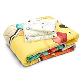 Northwest Pokemon Twin Sized Bed in a Bag Set, Pikachu Squirtle Eevee Charmander, Anime Bedding for Girls Boys, Battle Squad Northwest
