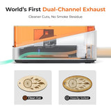 TOOCAA NOVA 20W AI Smart Laser Engraver with 5MP Camera & Auto Focus, Air Assist, Class 1 Fully Enclosed Safety, Dual Channel Exhaust, Plug-and-Play Portable Desktop for Home & Business TOOCAA