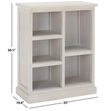 Safavieh Home Collection Maralah White Wash Solid Wood Bookcase 5-Shelf Unit (Fully Assembled) Safavieh