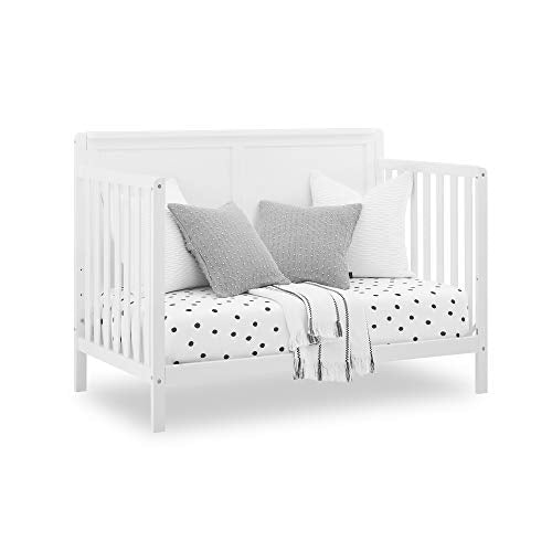 Delta Children Hartley 6-in-1 Convertible Crib, Bianca White