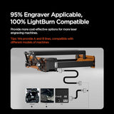 ACMER M3 Laser Rotary Roller, 360° Y-Axis Rotary Module for Cylindrical Engraving, Adjustable 6–164mm Diameter, Compatible with ACMER P3/P2/P1/S2/S1/P1 S Pro and Most Laser Engravers ACMER