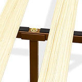 East West Furniture DNP-22-Q Walnut Queen Platform Bed Frame with Solid Wood Legs East West Furniture