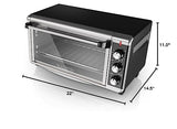 BLACK+DECKER 8-Slice Extra Wide Convection Toaster Oven, Fits 9"x13" Oven Pans and 12" Pizza, Bake, Toast, Broil, and Keep Warm Functions, Countertop Compact Design with Stainless Steel Finish BLACK+DECKER