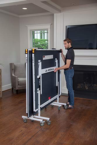 JOOLA Rally TL Professional MDF Indoor Ping Pong Table w/ Quick Clamp Table Tennis Net & Post Set - 10 Minute Easy Assembly - Corner Ball Holders - Tournament Quality - Includes Playback Mode JOOLA