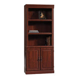 Sauder Heritage Hill Library with Doors/Book shelf, L: 29.80" x W: 12.99" x H: 71.26", Classic Cherry finish Sauder