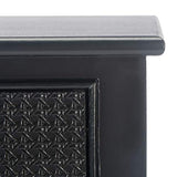 Safavieh Home Collection Haines Black 4-Drawer Bottom Shelf Console Table SAFAVIEH