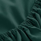 Mocassi California King Fitted Sheet - Deep Pocket Cooling Sheets up to 16 inch - Hotel Luxury 1800 Premier - Softest Sheets - Wrinkle Resistant - 1 Single Bottom Fitted Sheet, Cali King, Forest Green Mocassi