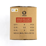 MR.R Sublimation Blanks Dishwasher Ceramic Coffee Mugs with Black Color Mug Inner and Handle Drinking Cup Mug For Milk Tea Cola Water,11oz, Set of 6 MR.R