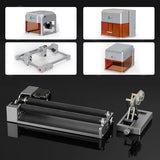 Carverall Rotary Roller with Bracket, Y-axis Rotary Roller 360° Rotation for Cylindrical Objects, Tumbler, Cups, Bottles, Pens, Wine, Laser Rotary Aattachment for Carverall Laser Engraver and Cutter Carverall
