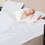 Mejoroom Full Size Sheet Sets - Hotel Luxury 1800 White Sheet - 16 Inch Deep Pocket Bed Sheets, Soft, Breathable, Wrinkle, Fade & Stain Resistant - 4 Piece (Full, White) Mejoroom