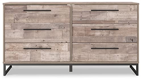 Signature Design by Ashley Neilsville 6 Drawer Dresser, Light Brown Signature Design by Ashley