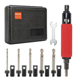 EROSHAK Rivet Removal Tool,POP Rivet Drill Remover,Electric Drill Adapter Rivets Puller for 1/8", 5/32", 3/16", 7/32" and 1/4" EROSHAK