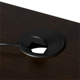 Bush Business Furniture Arrive 60W x 30D Reception Desk with Shelf and Mobile File Cabinet in Mocha Cherry Bush Furniture