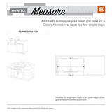 Classic Accessories Ravenna Water-Resistant 32 Inch Built-In BBQ Grill Top Cover, Black, Grill Cover, Grill Cover for Outdoor Grill, BBQ Cover Classic Accessories