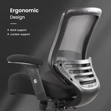 BOLISS 400lbs Mid Back Mesh Ergonomic Drafting Chair for Standing Desk Office Wide Chair Built-in Lumbar Support Big Adjustable Foot Ring Height Adjustable Armrest (Black) BOLISS