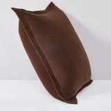 Lush Decor x Chuks Collins Terran Velvet Euro Sham Cover Single 26" W x 26" L Brown - Velvet Throw Pillow - Euro Pillow Covers - Glam Decorative Pillows for Bed - Luxury Home Decor Lush Decor