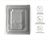 Lanest Housing Silk Satin Sheets, King Size Satin Bed Sheet Set with Deep Pockets, Cooling Soft and Hypoallergenic Satin Sheets King - Light Gray Lanest Housing