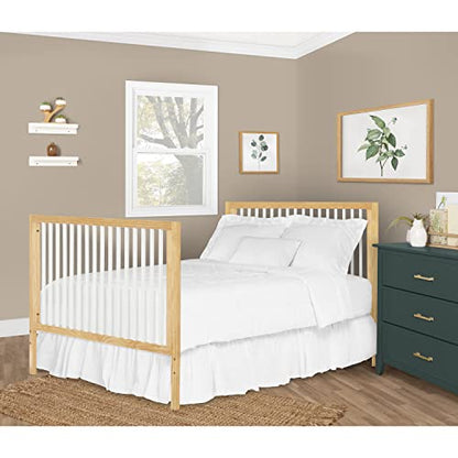 Dream On Me Carter 5-in-1 Full Size Convertible Crib / 3 Mattress Height Settings/JPMA Certified/Made of New Zealand Pinewood/Sturdy Crib Design, - WoodArtSupply