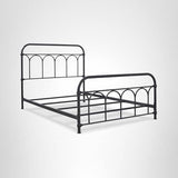 Signature Design by Ashley Nashburg Industrial Farmhouse Metal Bed, Full, Matte Black Signature Design by Ashley