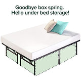 ZINUS SmartBase Tool-Free Assembly Mattress Foundation, 14 Inch Metal Platform Bed Frame, No Box Spring Needed, Sturdy Steel Frame, Underbed Storage, Queen Zinus