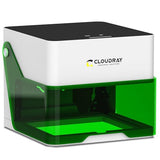 Cloudray 5W Diode, Laser Engraver Machine Mini Laser Etching Cutter for DIY Wood Leather Silicone Paper Glass Acrylic Cloth Enclosed Design Class1, 5000mW Cloudray