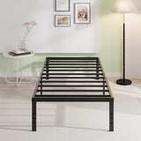 EMODA 16 Inch Platform Twin XL Bed Frames No Box Spring Needed, Heavy Duty MetalBed Frame, Noise Free, Easy Assembly, Black EMODA