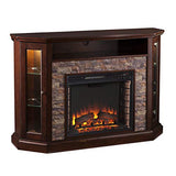 Redden Corner Convertible Electric Media Fireplace Furniture HotSpot