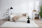 Twin Size Upholstered Daybed with 2 Drawers, Futon Sofa Bed with Storage, Ribbed Tufted Backrest Lavish Modern Design, Couch Bed Frame for Bedroom Living Room Guest Room Apartment,Beige Velvet GDFStudio