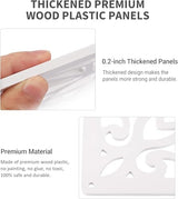 Yizunnu Hanging Room Divider,White DIY Panel Screens Partition,12 Pieces Wood-Plastic Panel Screen,Wall Dividers Room Decoration for Home Bedroom Office Shop Decor, 11.4" x 11.16" YIZUNNU