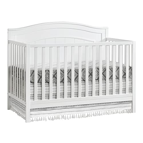 Oxford Baby North Bay 4-in-1 Convertible Crib, Snow White, GreenGuard Gold Certified