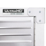 Seville Classics UltraHD Solid Steel Lockable Metal Storage Cabinet Locker Organizer w/Adjustable Shelves for Garage, Warehouse, Office, Classroom, 48" W x 24" D x 72" H, White Seville Classics