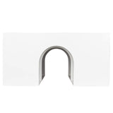 Bonnlo Pedestal Sink Storage Cabinet with 2 Doors Traditional Under Sink Cabinet Bathroom Space Saver Organizer with Adjustable Shelf White 3 5/8" W x 11 7/16" D x 23 5/8" H Bonnlo