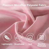 DOWNCOOL Full Size Comforter Sets, 7Pcs Full Size Bedding Sets Pink, All Season Down Alternative Bedding Comforter Sets with Comforter, Flat Sheet, Fitted Sheet, 2 Pillow Shams & 2 Pillowcases DOWNCOOL