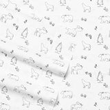 Eddie Bauer Home | Percale Collection Sheet Set-100% Cotton, Crisp & Cool, Lightweight & Moisture-Wicking Bedding, Queen, Animal Tracks Eddie Bauer