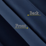 NICETOWN Room Divider Curtain for Bedroom Living Room Partition, Privacy Accordion Blackout Sound Proof Doorway Curtains, Sliding Glass Temporary Door Curtainfor Closet (Navy, 1 Panel, 60" W x 80" L) NICETOWN