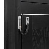Harper & Bright Designs Full Size Murphy Bed with 3 Storage Cabinets, Rustic Wall Bed with X-Shaped Design, Space Saving Foldable Cabinet Bed for Home Office, Black Harper & Bright Designs