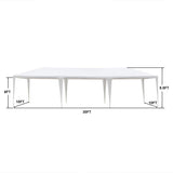 Teekland 10' x 30' Waterproof Party Tent,Practical Outdoor Tent for Parties,Heavy Duty Outdoor Gazebo BBQ Shelter Pavilion with 7 Removable Sidewalls Teekland