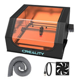 Creality Laser Engraver Enclosure, Isolate Smoke Laser Cutting Machine Protective Cover, Against Odor and Noise Enclosure with Vent for Creality, xTool and Other Laser Engraver, 27.5x28.3x15.7 inch Creality
