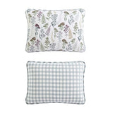 Eddie Bauer - Twin Quilt Set, Reversible Cotton Bedding with Matching Sham, Classic Floral Home Decor with Plaid Reverse (Flower Field Green, Twin) Eddie Bauer