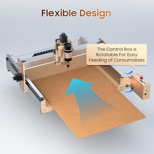 CNC Router Machine，LUNYEE 4040 Pro Upgraded 3-Axis Engraving All-Metal CNC Machine for Wood Acrylic MDF Nylon Carving Cutting, Working Area 400 x 400 x 90mm - WoodArtSupply