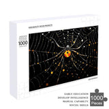 1000 PCS Jigsaw Puzzle for Adults Wooden Challenging Puzzle Spider in Web Custom Personalized Picture Puzzle for Adults & Kids Family Game Nights Wooden Puzzle KLOPH