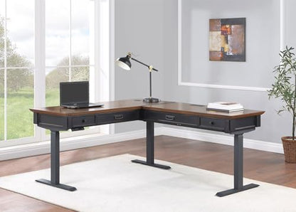 Martin Furniture Desk, Black - WoodArtSupply