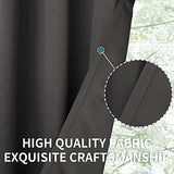 BGment Room Divider Curtain 84 Inch Length - Extra Wide Blackout Curtain for Sliding Glass Door Thermal Insulated Grommet Patio Door Curtain, 1 Panel, Dark Grey, 100 x 84 Inch BGment