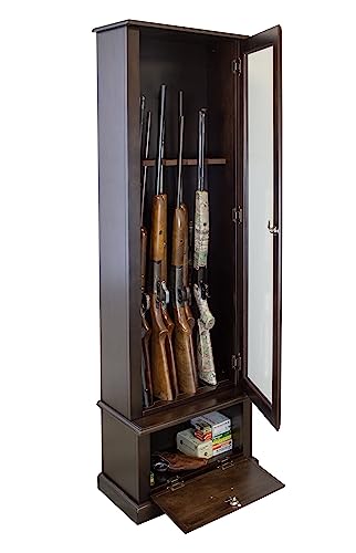 American Furniture Classics Gun Cabinet, Brown - WoodArtSupply