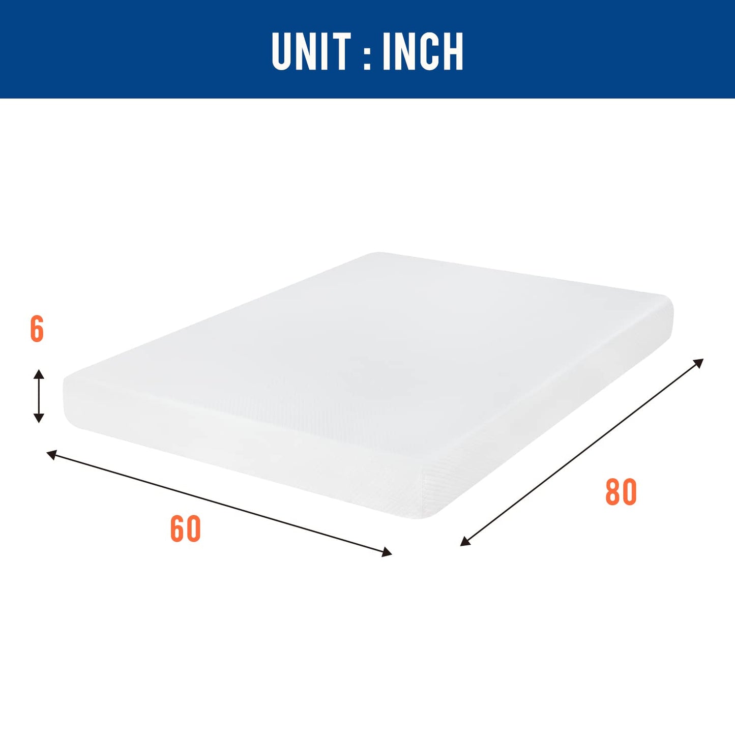 Queen Mattress 6 inch Gel Memory Foam Mattress Queen Mattresses Medium Firm Mattresses for Cool Sleep Relieving Pressure Relief CertiPUR-US Certified Mattress in a Box