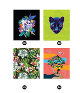 Brain Games - Sticker by Number: Neon Jungle (28 Images to Sticker) WoodArtSupply