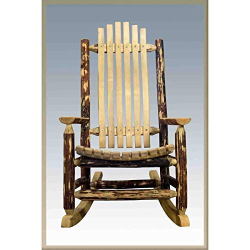 Montana Woodworks Glacier Country Collection Log Rocker Montana Woodworks